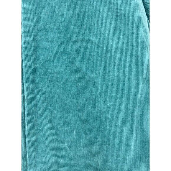 Lucy & Yak Womens Organic Cotton Corduroy Overalls Pocket 4 Long Green NWT New - Picture 6 of 11